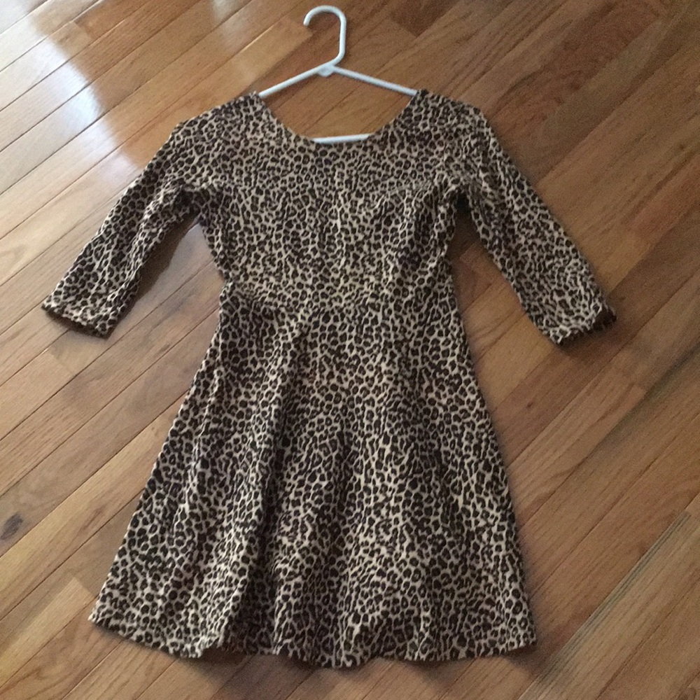 Cute girls leopard print dress